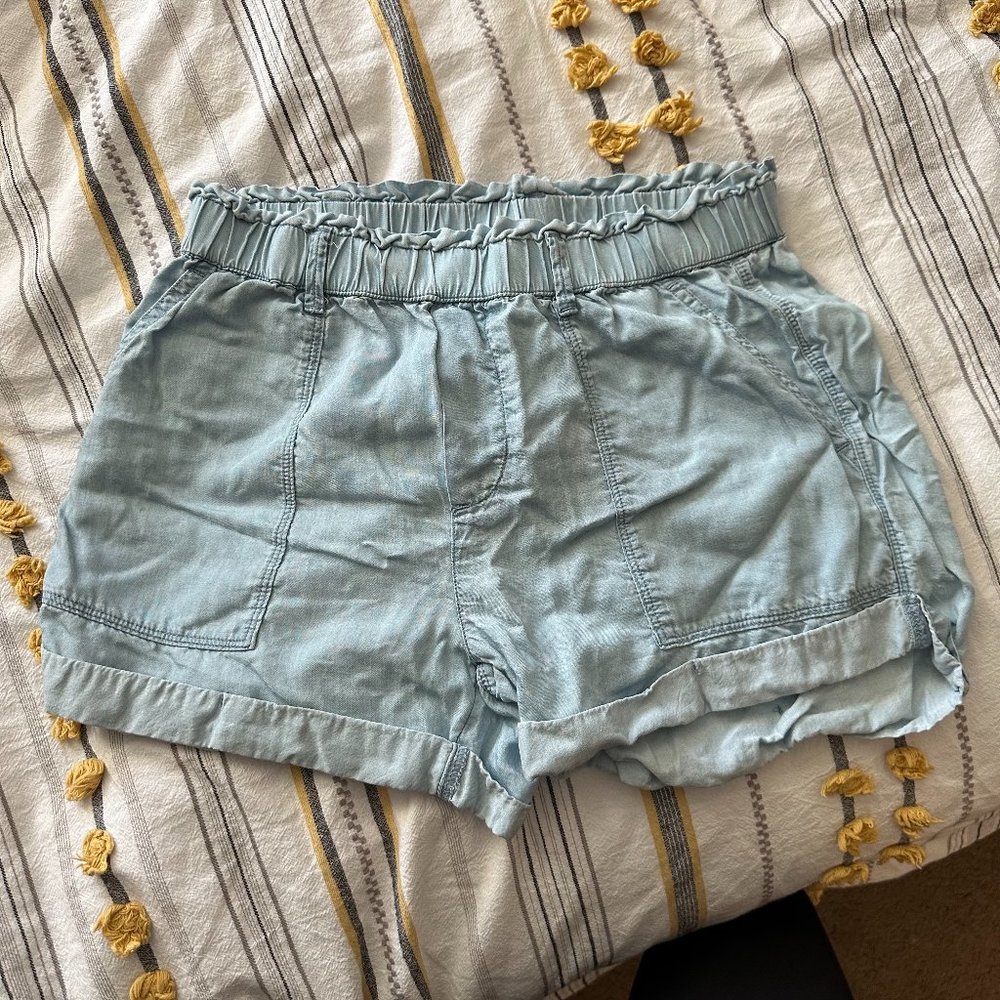 Aerie, Blue High Waisted Shorts